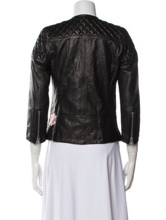 S.W.O.R.D 6.6. 44. Leather Printed Biker Jacket