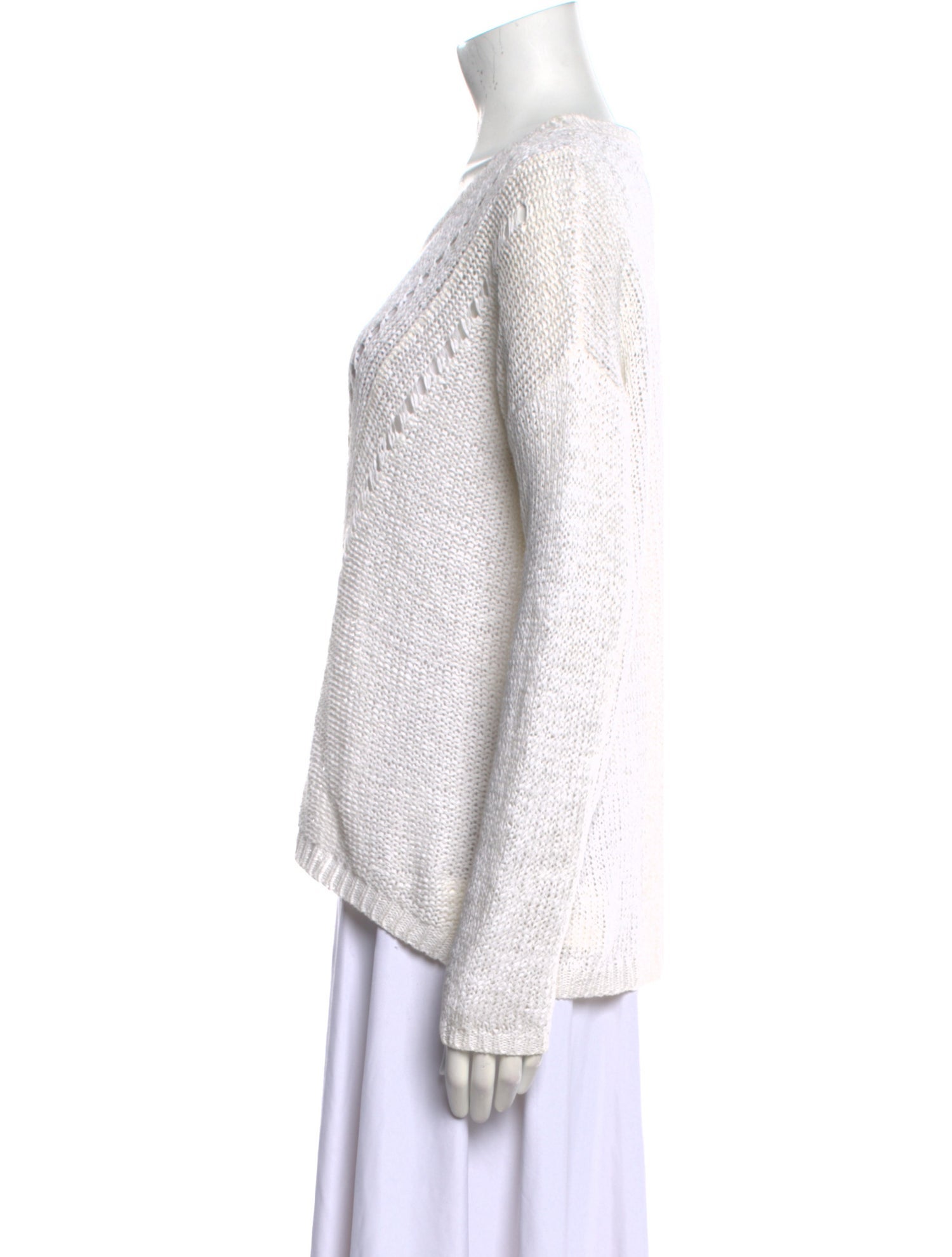 360 SWEATER Linen Scoop Neck Sweater