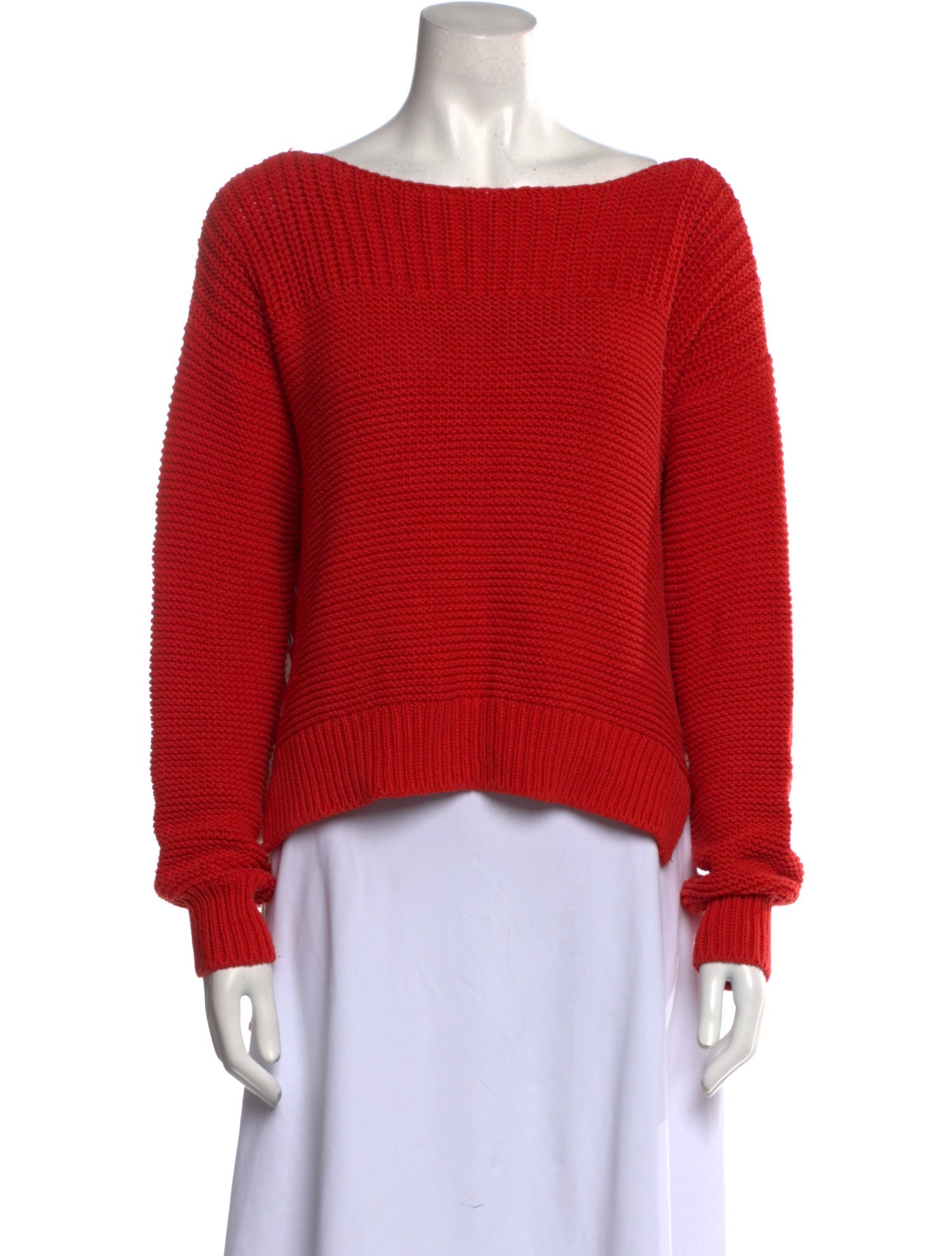 360 SWEATER Bateau Neckline Sweater