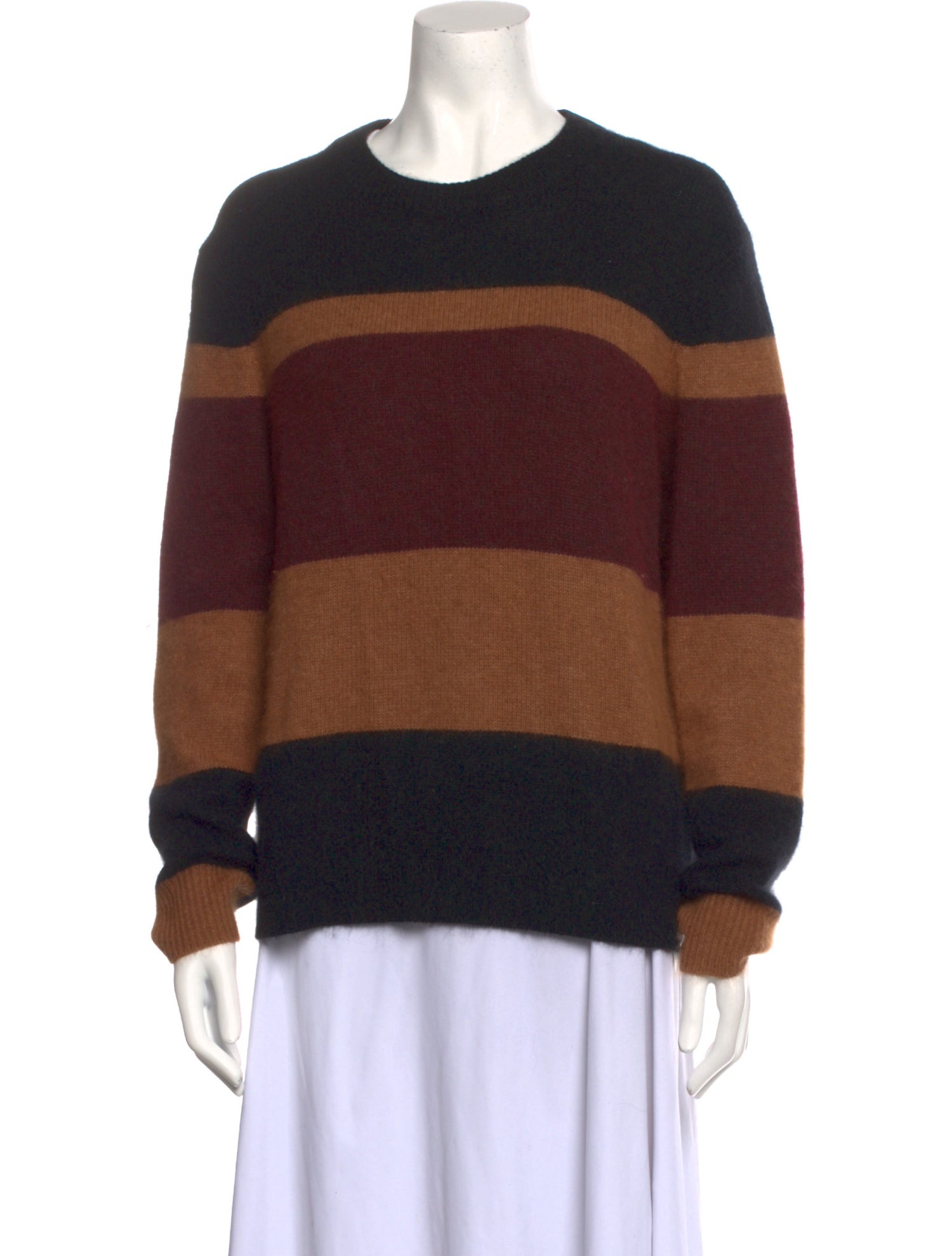 360 SWEATER Wool Striped Sweater