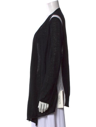 360 SWEATER Linen Open Front Sweater