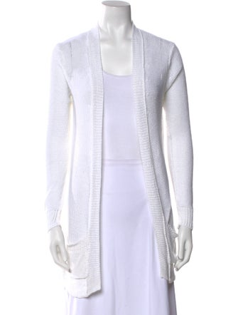 360 SWEATER Linen Open Front Sweater