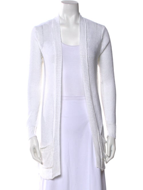 360 SWEATER Linen Open Front Sweater