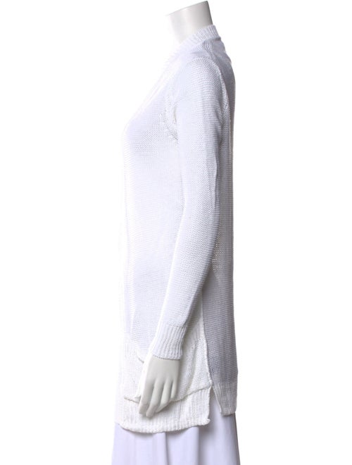 360 SWEATER Linen Open Front Sweater