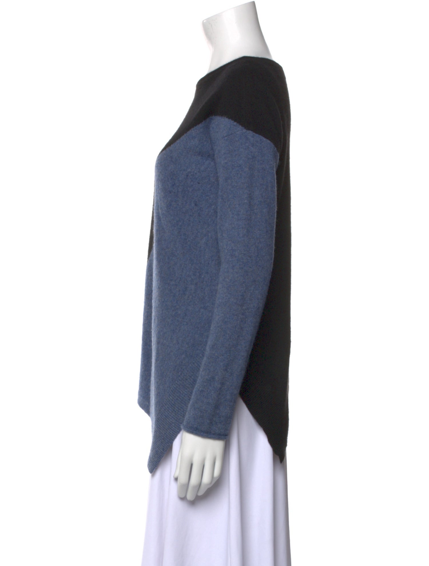 360 SWEATER Cashmere Colorblock Pattern Sweater