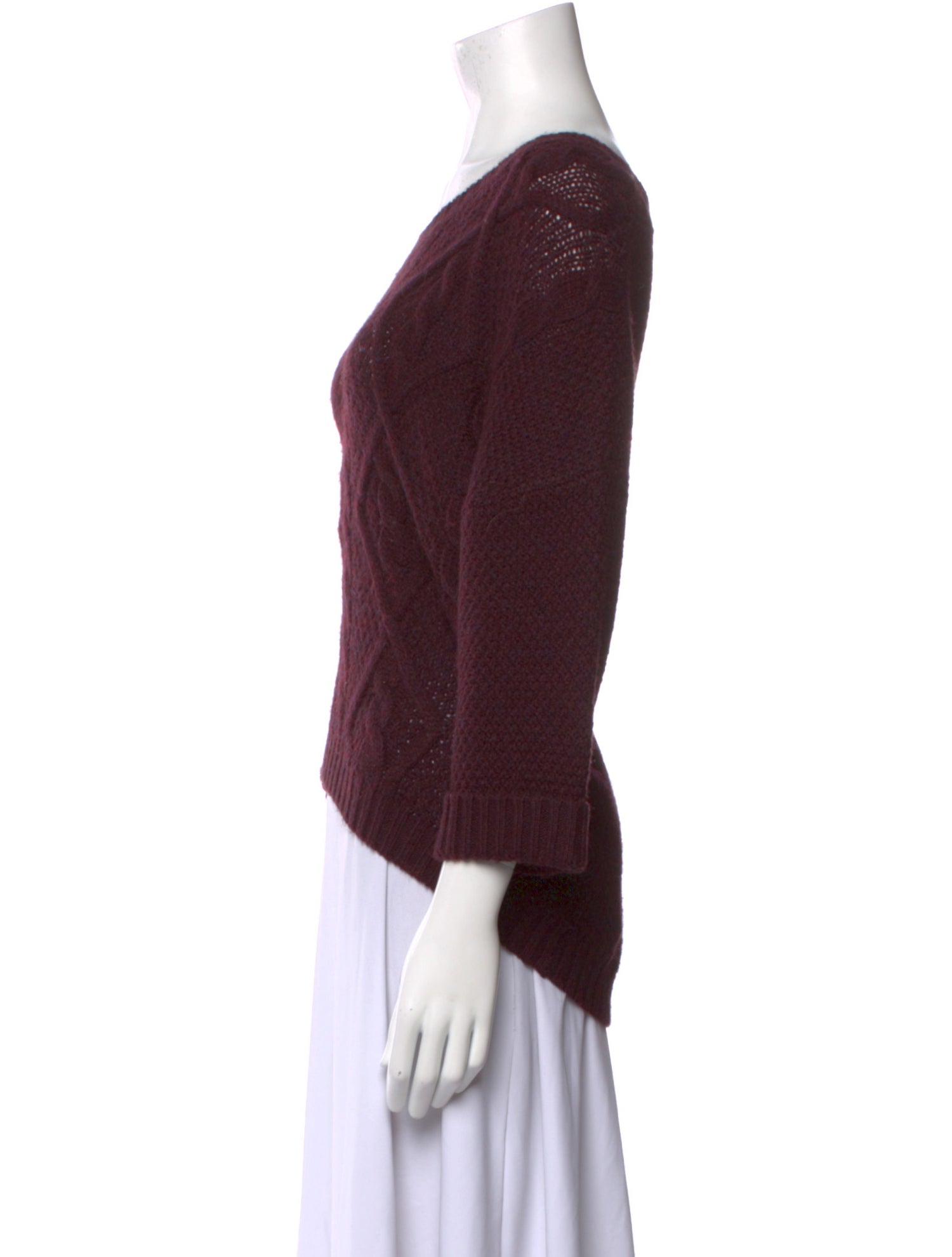 360 SWEATER Bateau Neckline Sweater