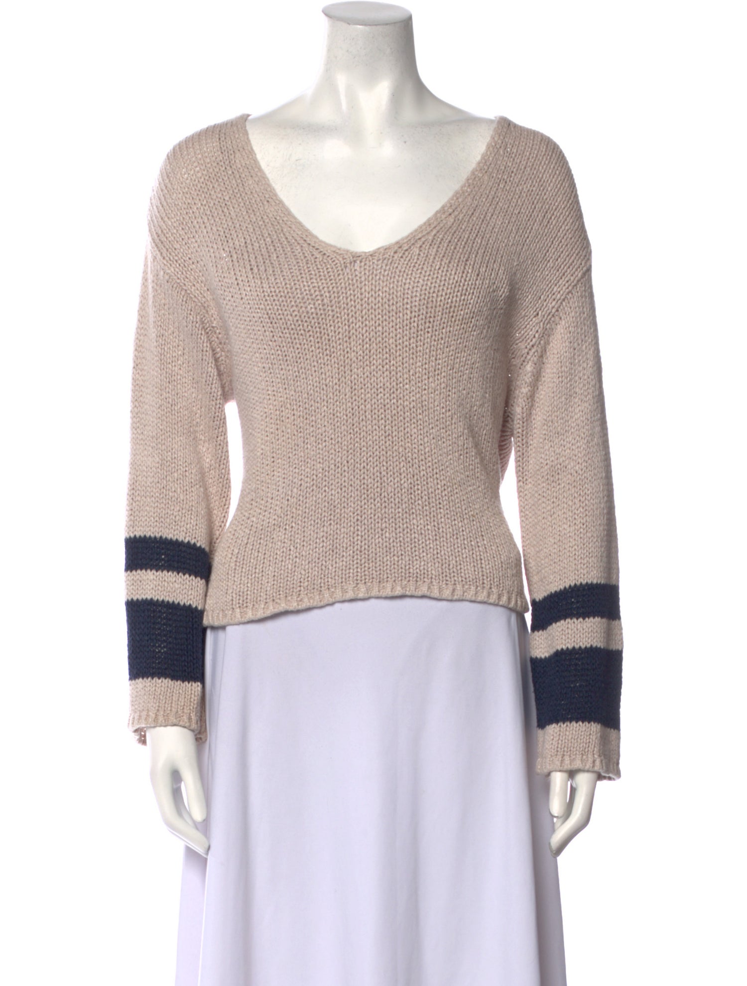 360 SWEATER Silk Striped Sweater