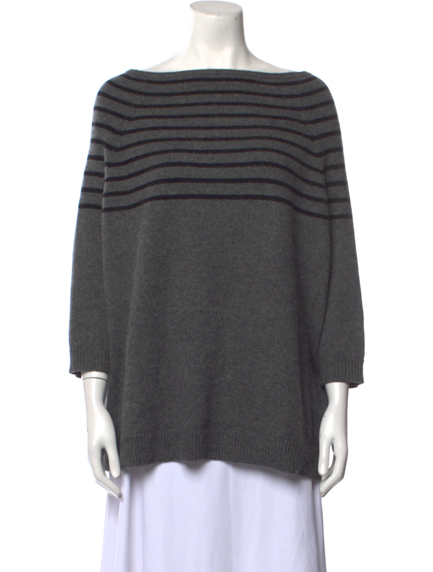 360 SWEATER Cashmere Striped Sweater