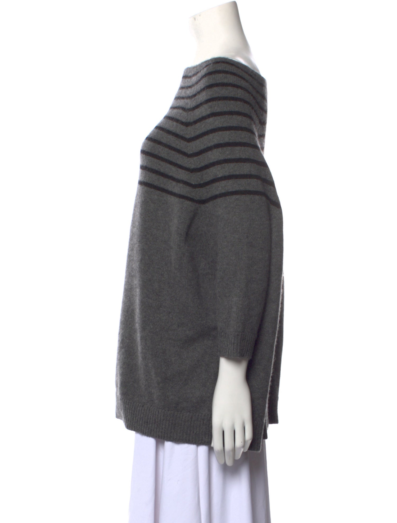 360 SWEATER Cashmere Striped Sweater