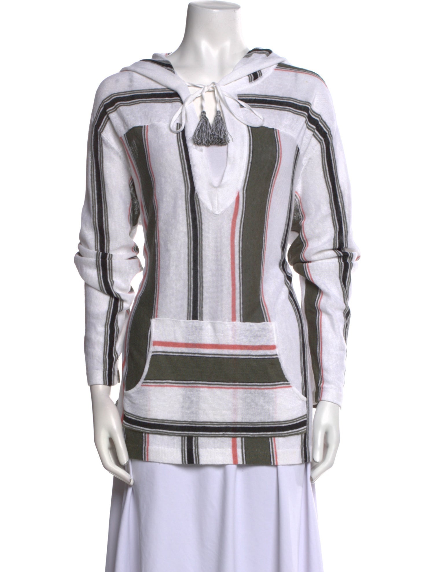 360 SWEATER Linen Striped Sweater