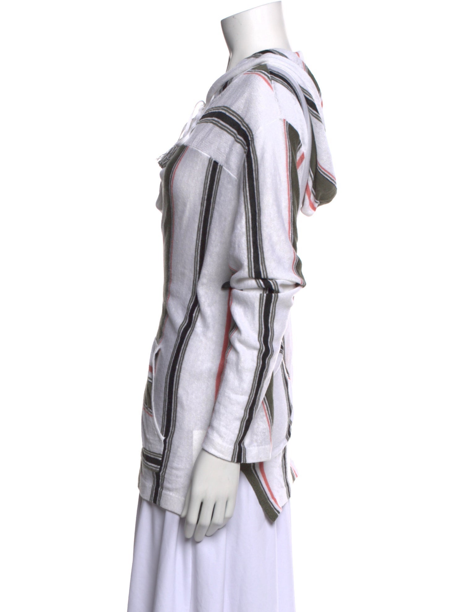 360 SWEATER Linen Striped Sweater