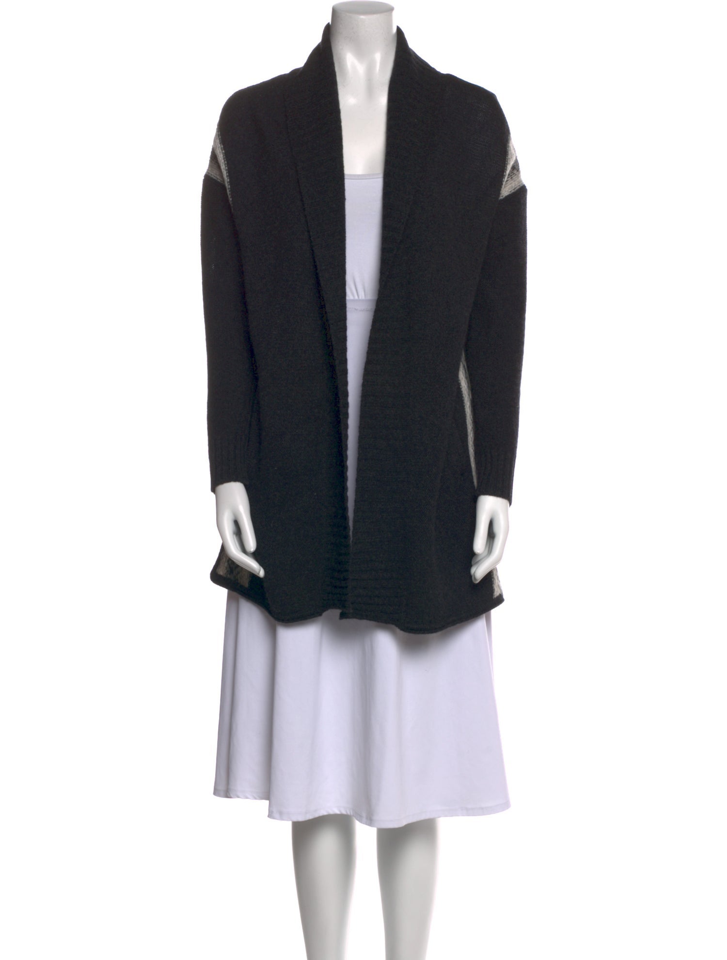 360 SWEATER Cashmere Open Front Sweater