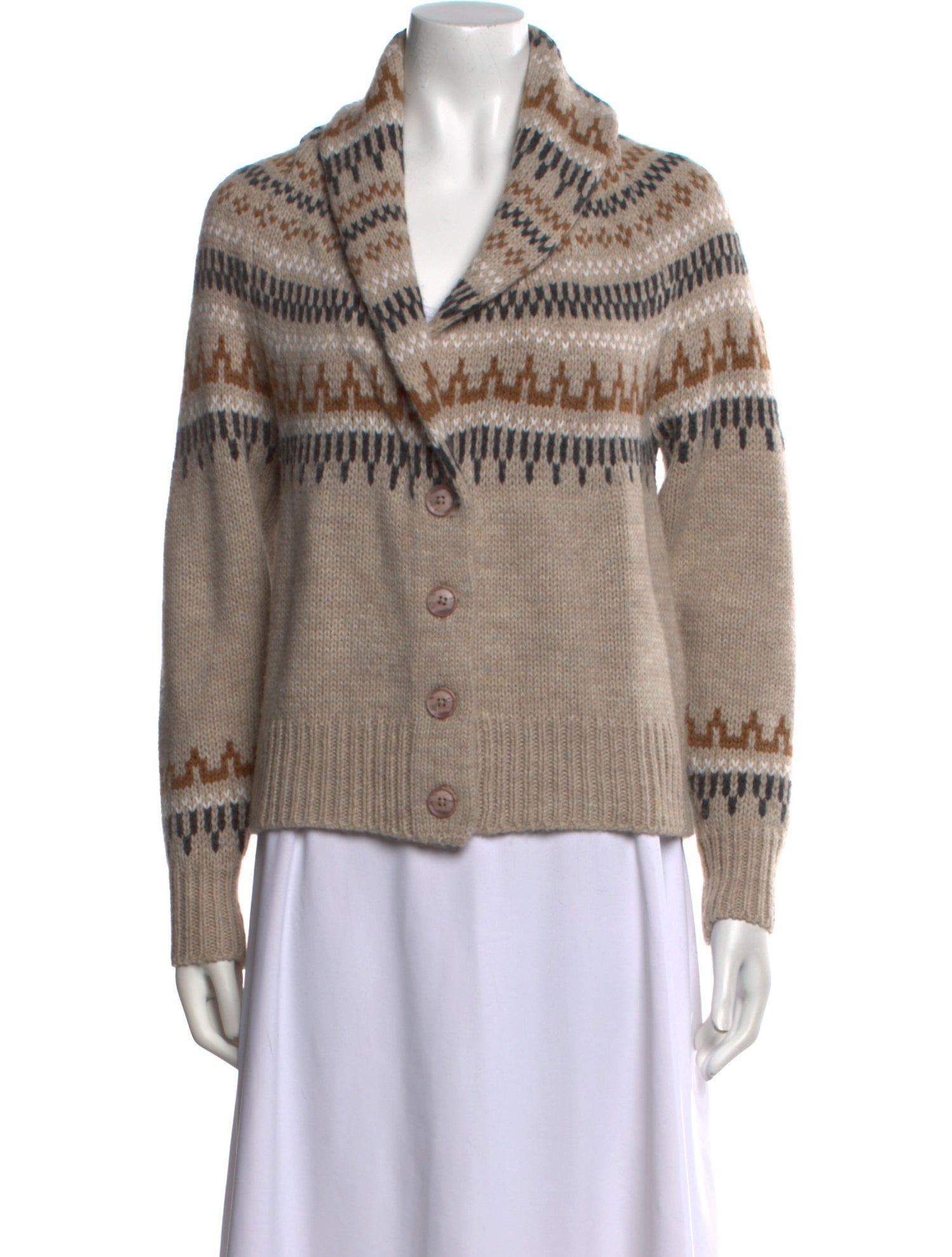 360 SWEATER Merino Wool Printed Sweater
