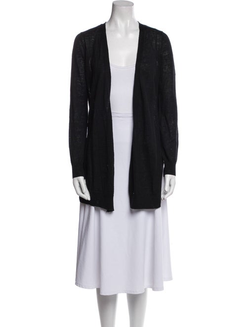 360 SWEATER Linen Open Front Sweater