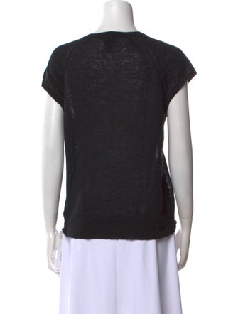 360 SWEATER Linen Scoop Neck Sweater