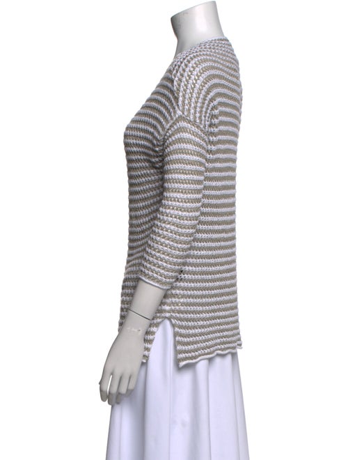 360 SWEATER Linen Striped Sweater