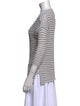 360 SWEATER Linen Striped Sweater