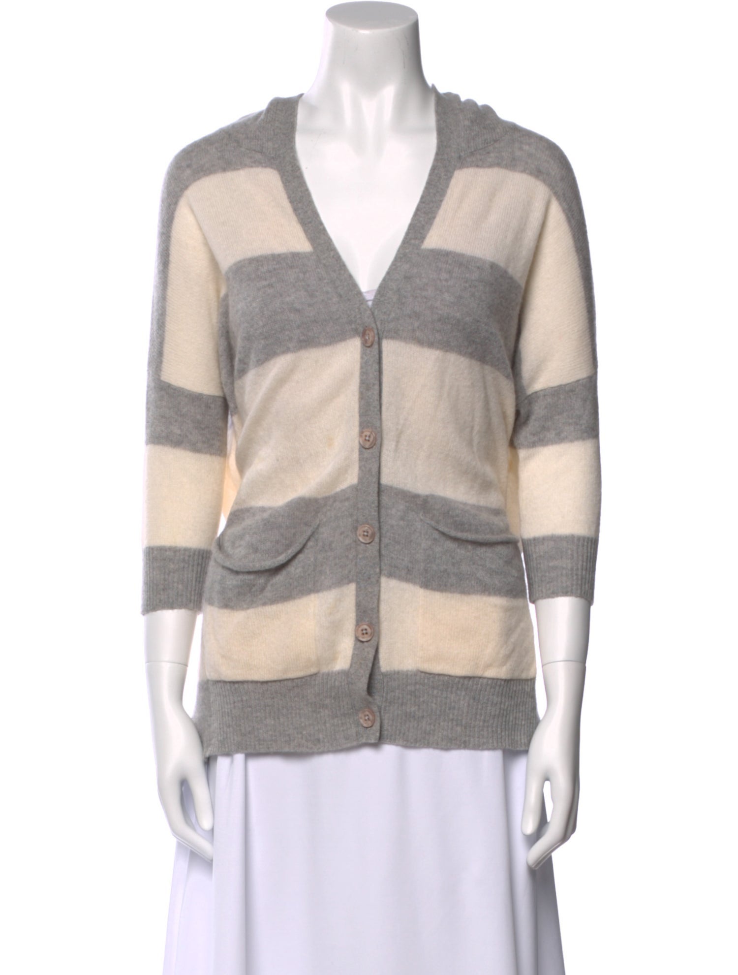 360 SWEATER Cashmere Striped Sweater