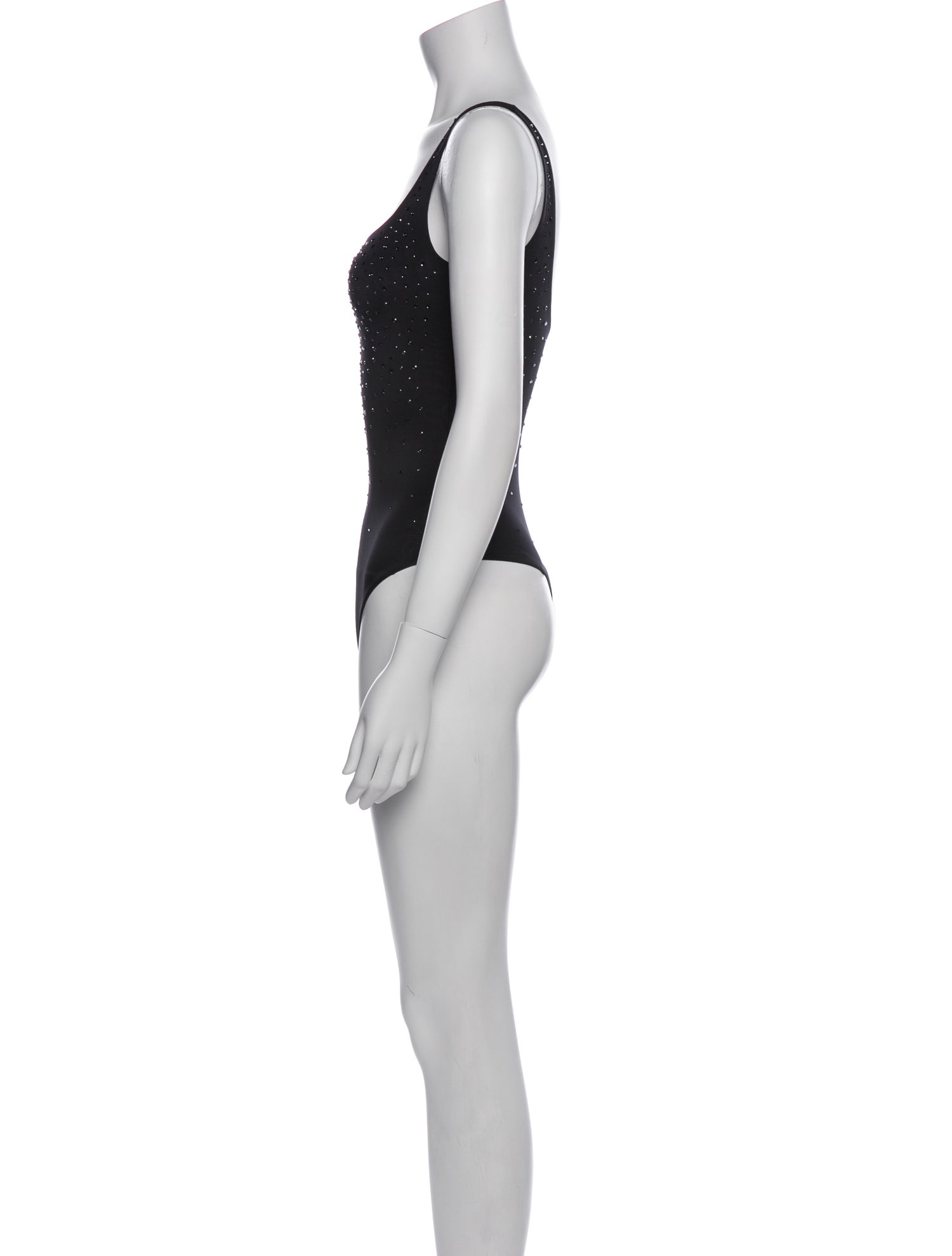 Swarovski x Skims Square Neckline Sleeveless Bodysuit