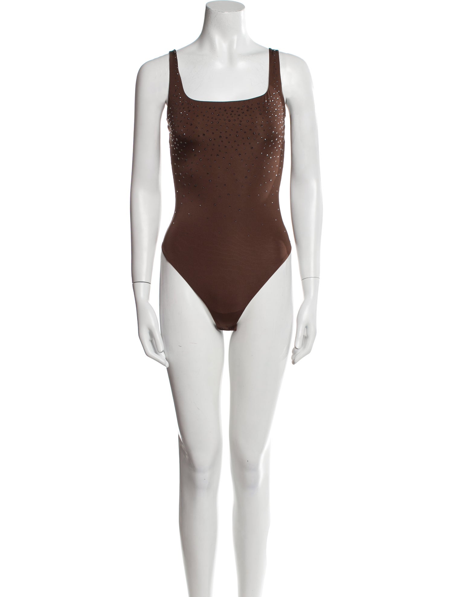 Swarovski x Skims Square Neckline Sleeveless Bodysuit