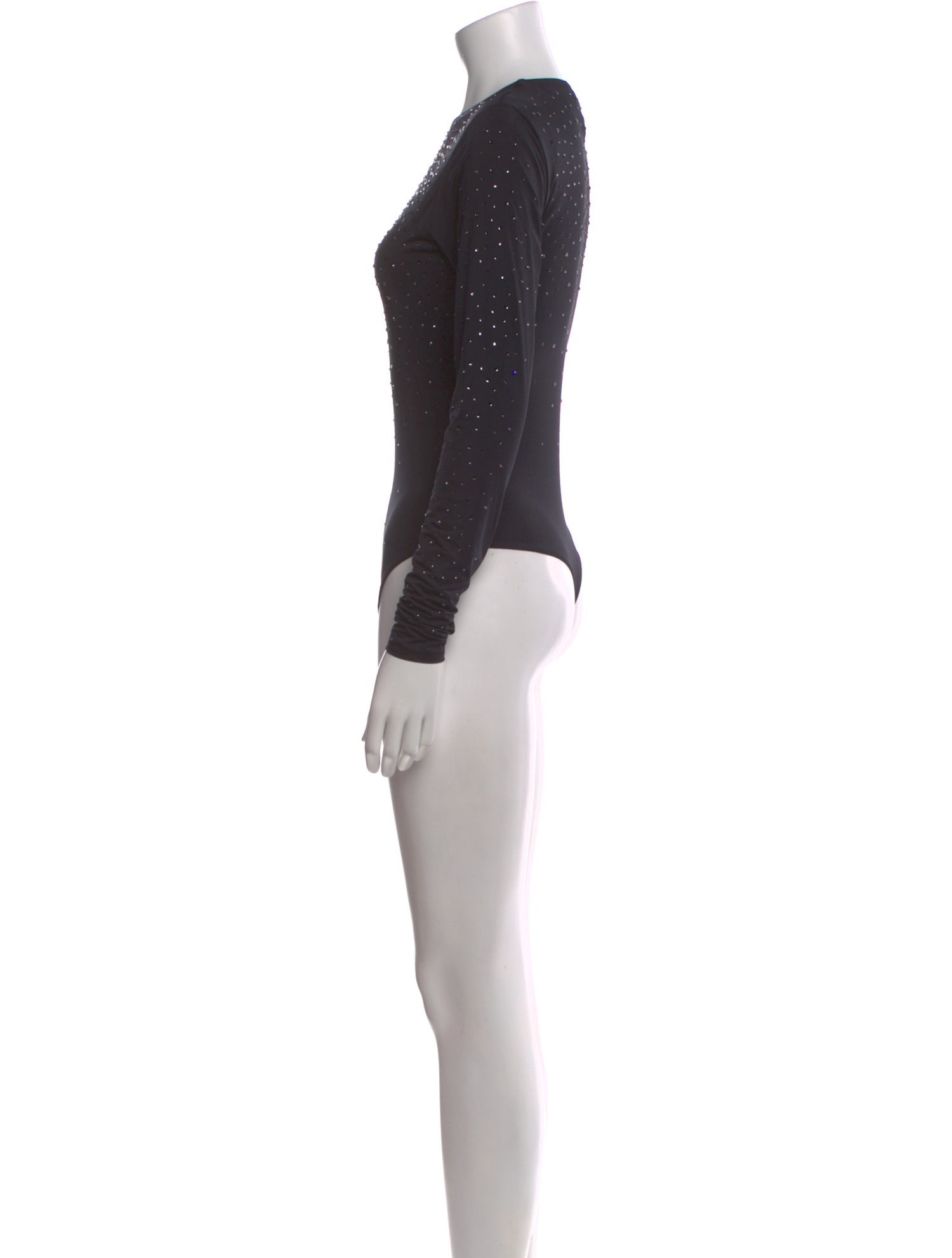 Swarovski x Skims Crew Neck Long Sleeve Bodysuit