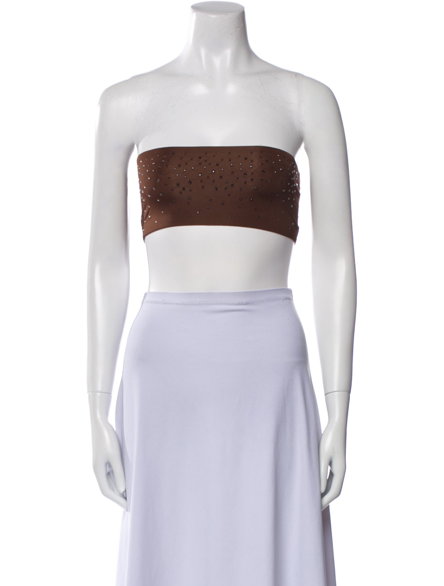 Swarovski x Skims Strapless Crop Top w/ Tags