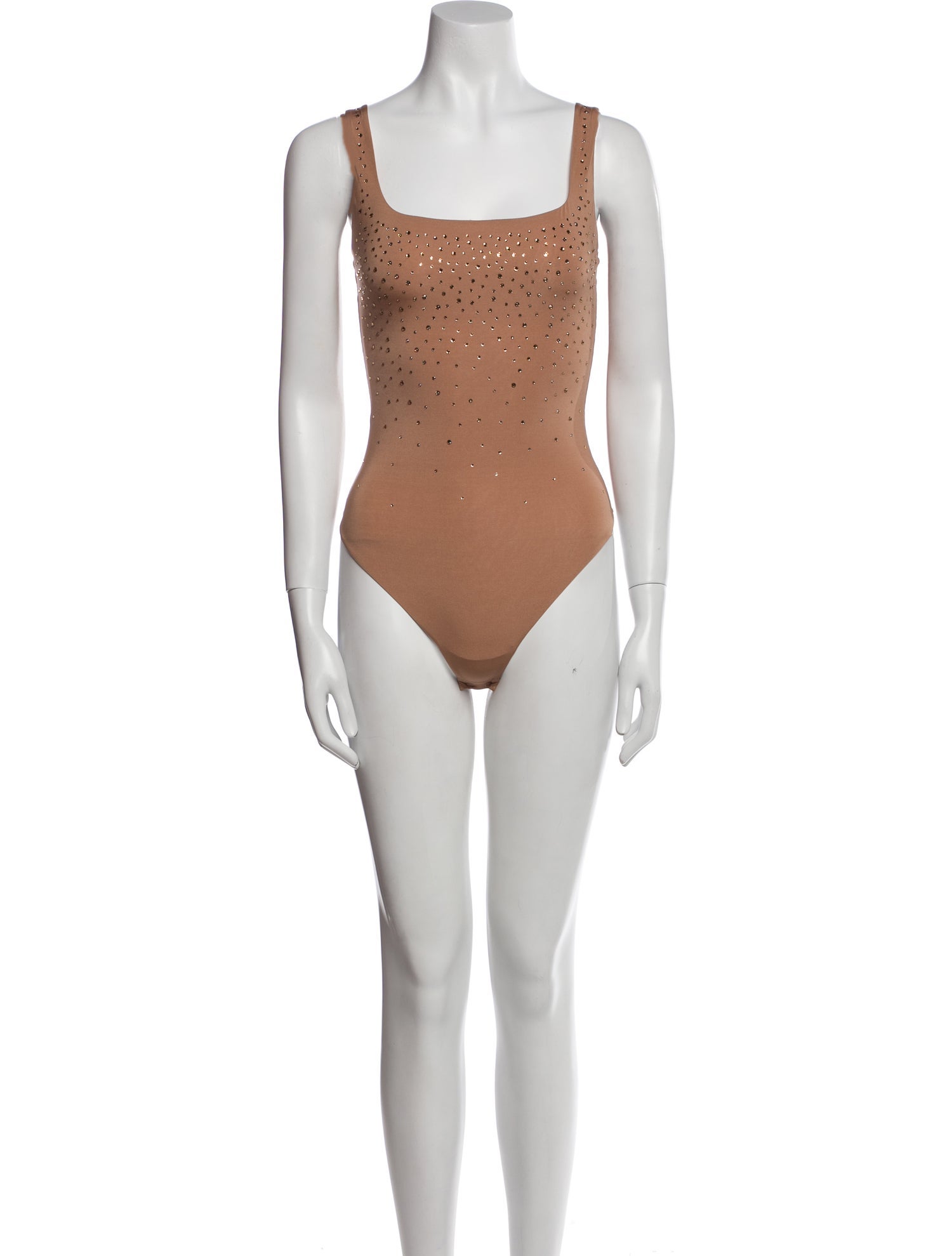 Swarovski x Skims Square Neckline Sleeveless Bodysuit w/ Tags