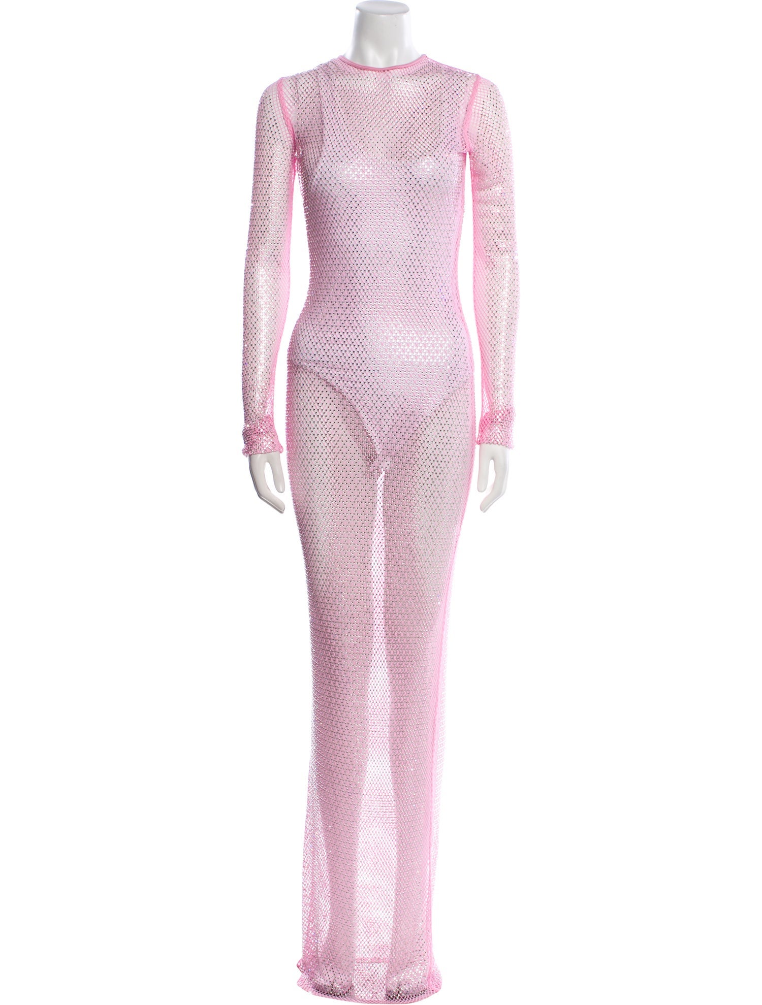 Swarovski x Skims Crew Neck Long Dress