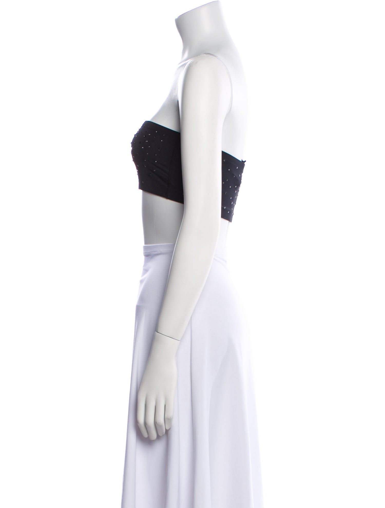 Swarovski x Skims Strapless Crop Top