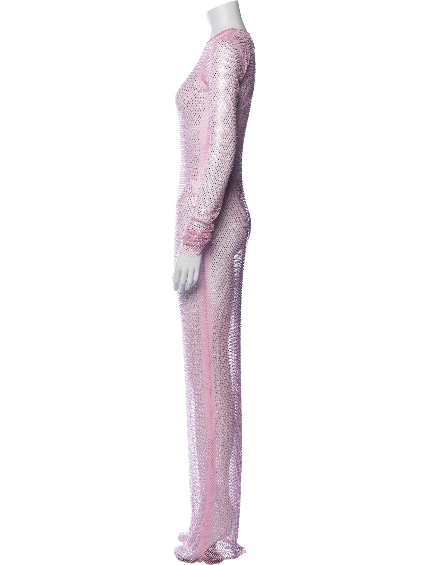 Swarovski x Skims Crew Neck Long Dress w/ Tags