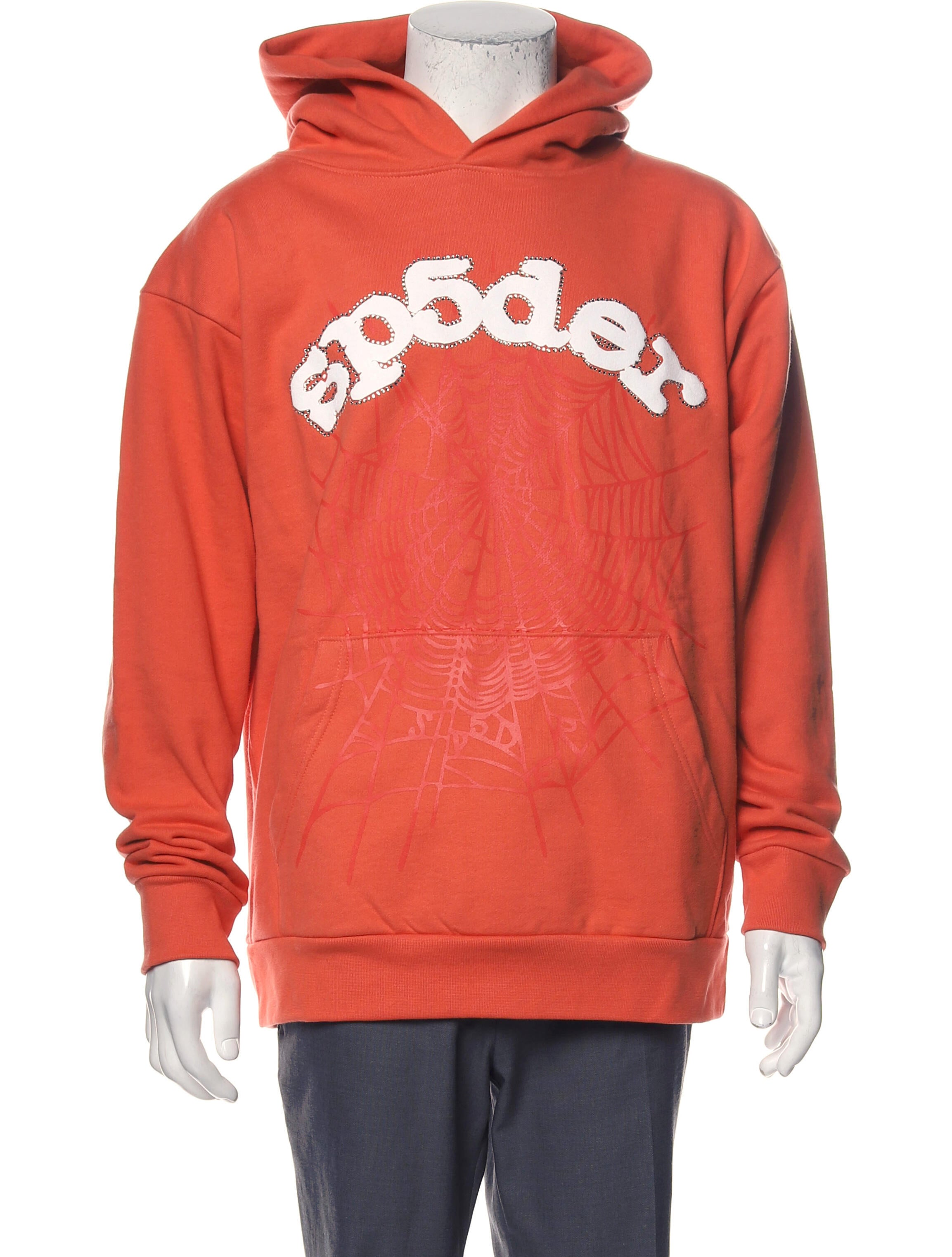 Spider Worldwide x Young Thug Graphic Print Crew Neck Hoodie - Orange  Sweatshirts u0026 Hoodies, Clothing - WSWYT20007 | The RealReal