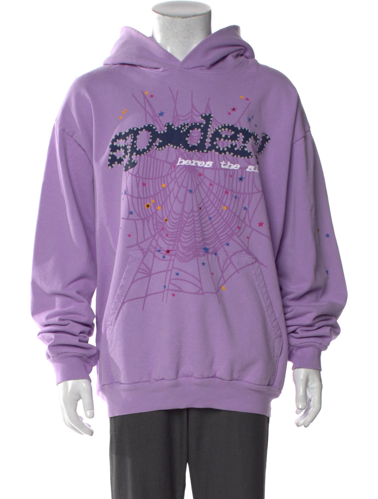 Spider Worldwide x Young Thug Graphic Print Crew Neck Hoodie