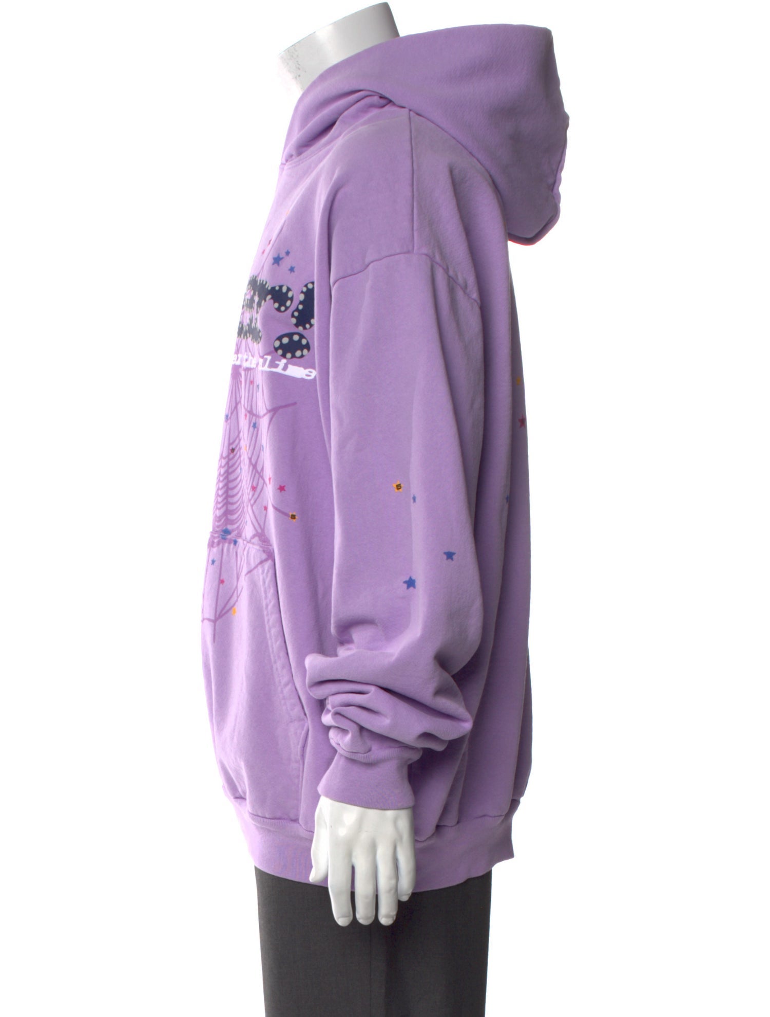 Spider Worldwide x Young Thug Graphic Print Crew Neck Hoodie