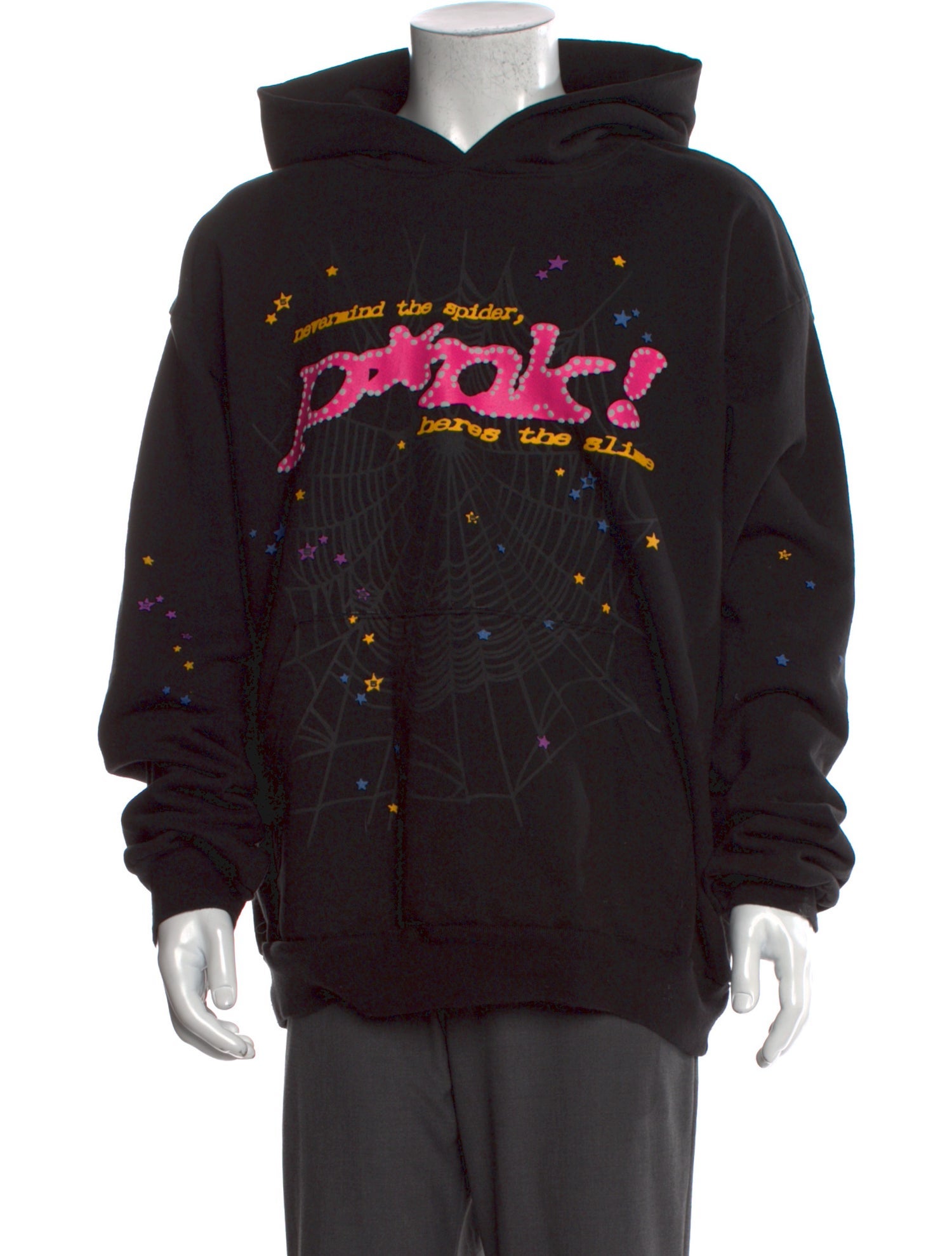 Spider Worldwide x Young Thug Graphic Print Crew Neck Hoodie