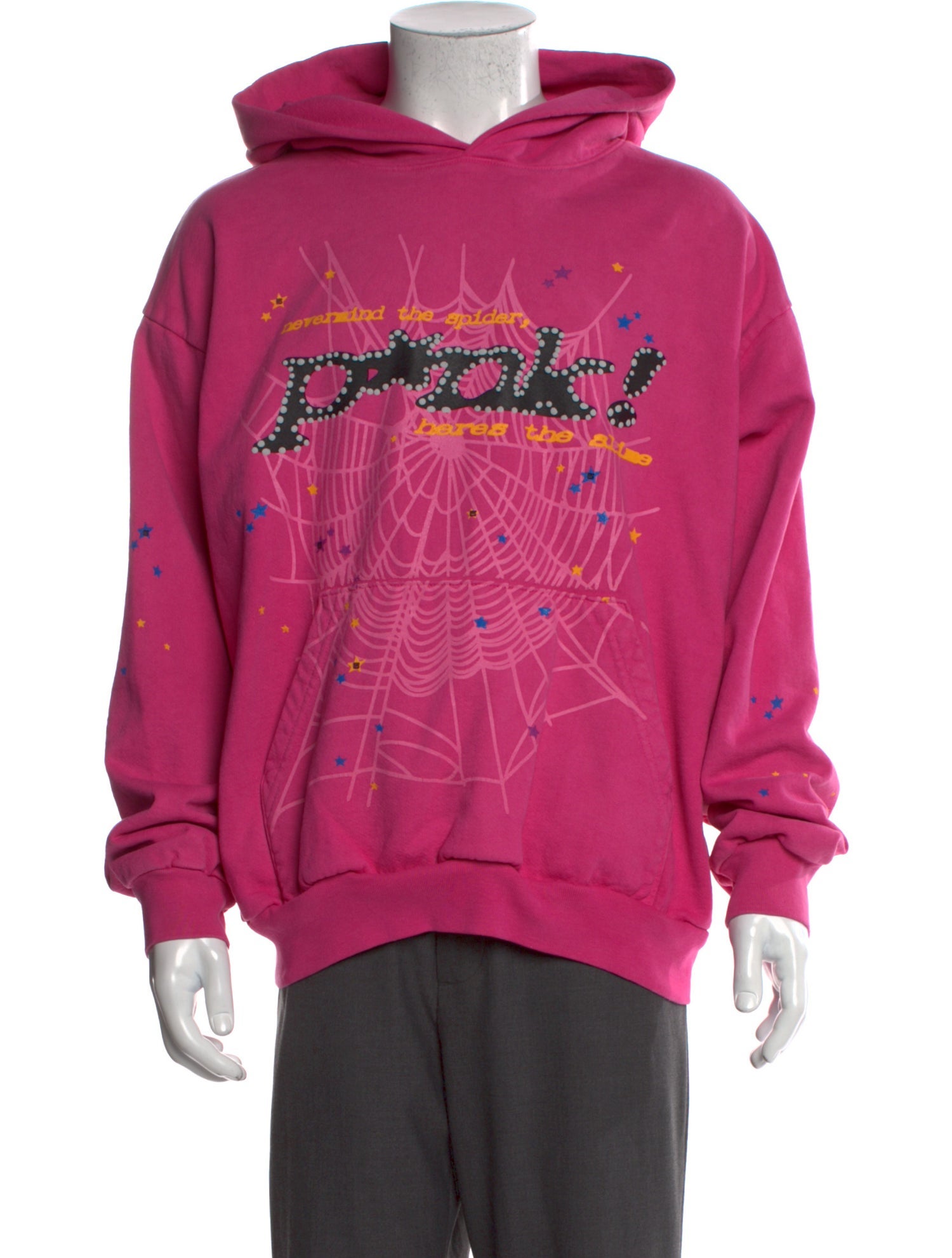 Spider Worldwide x Young Thug Graphic Print Crew Neck Hoodie