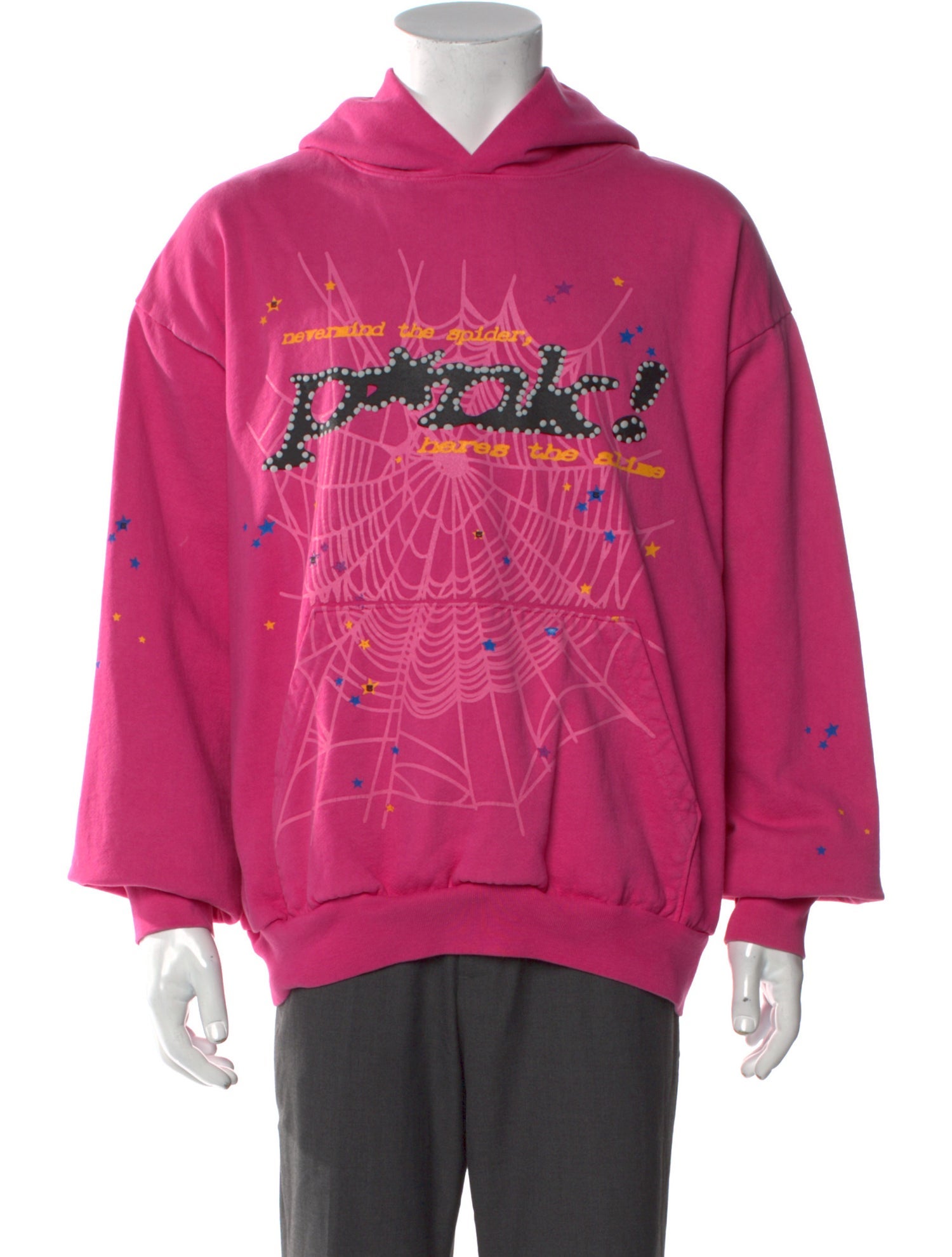 Spider Worldwide x Young Thug Graphic Print Crew Neck Hoodie