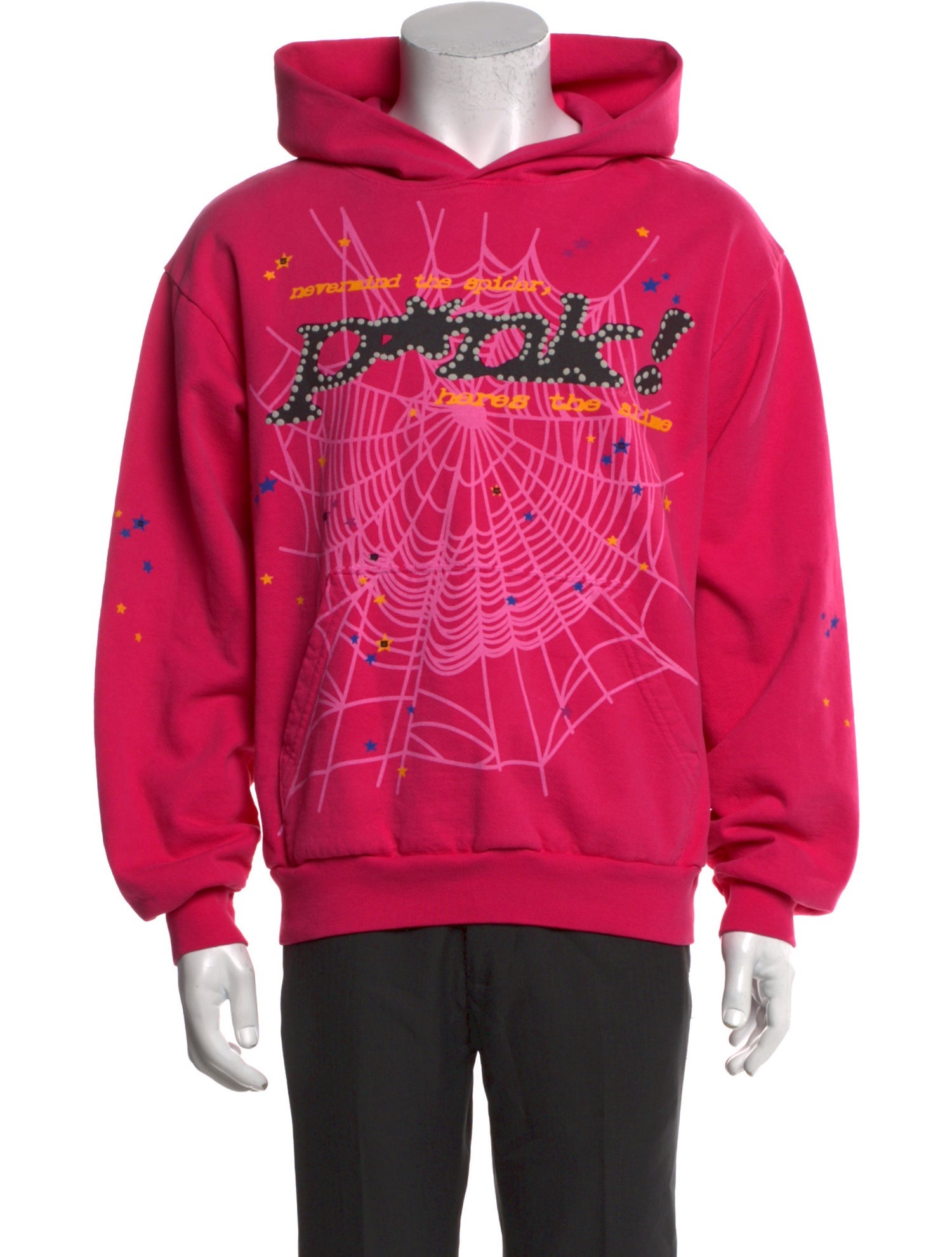 Spider Worldwide x Young Thug Graphic Print Crew Neck Hoodie