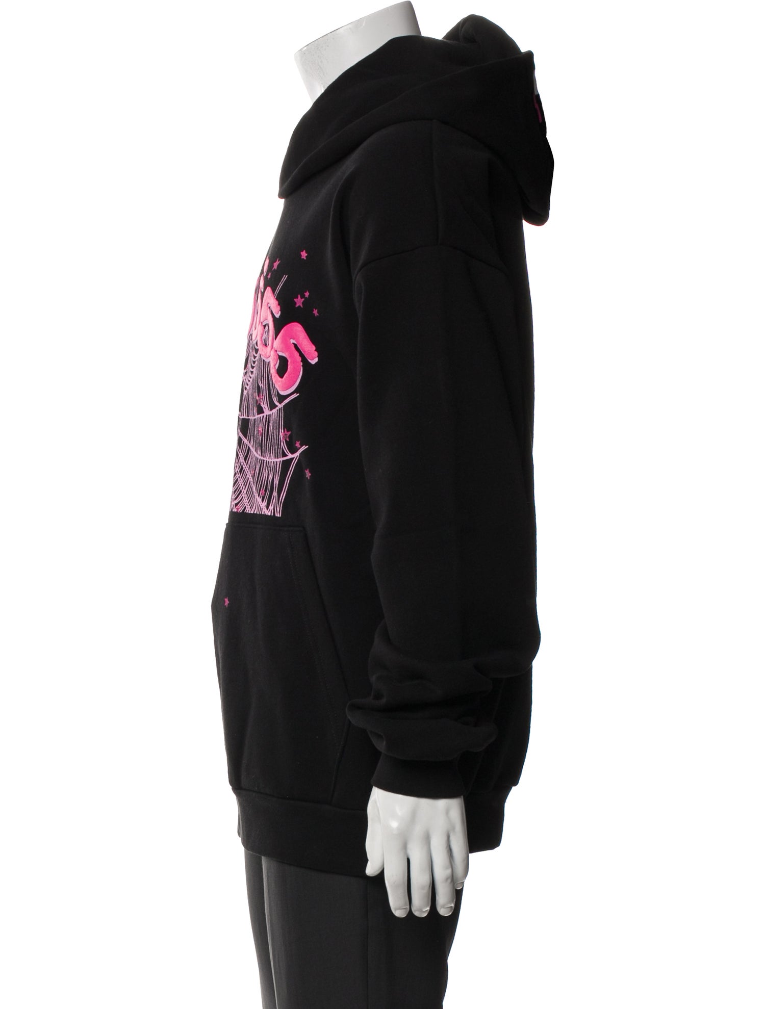 Spider Worldwide x Young Thug Graphic Print V-Neck Hoodie