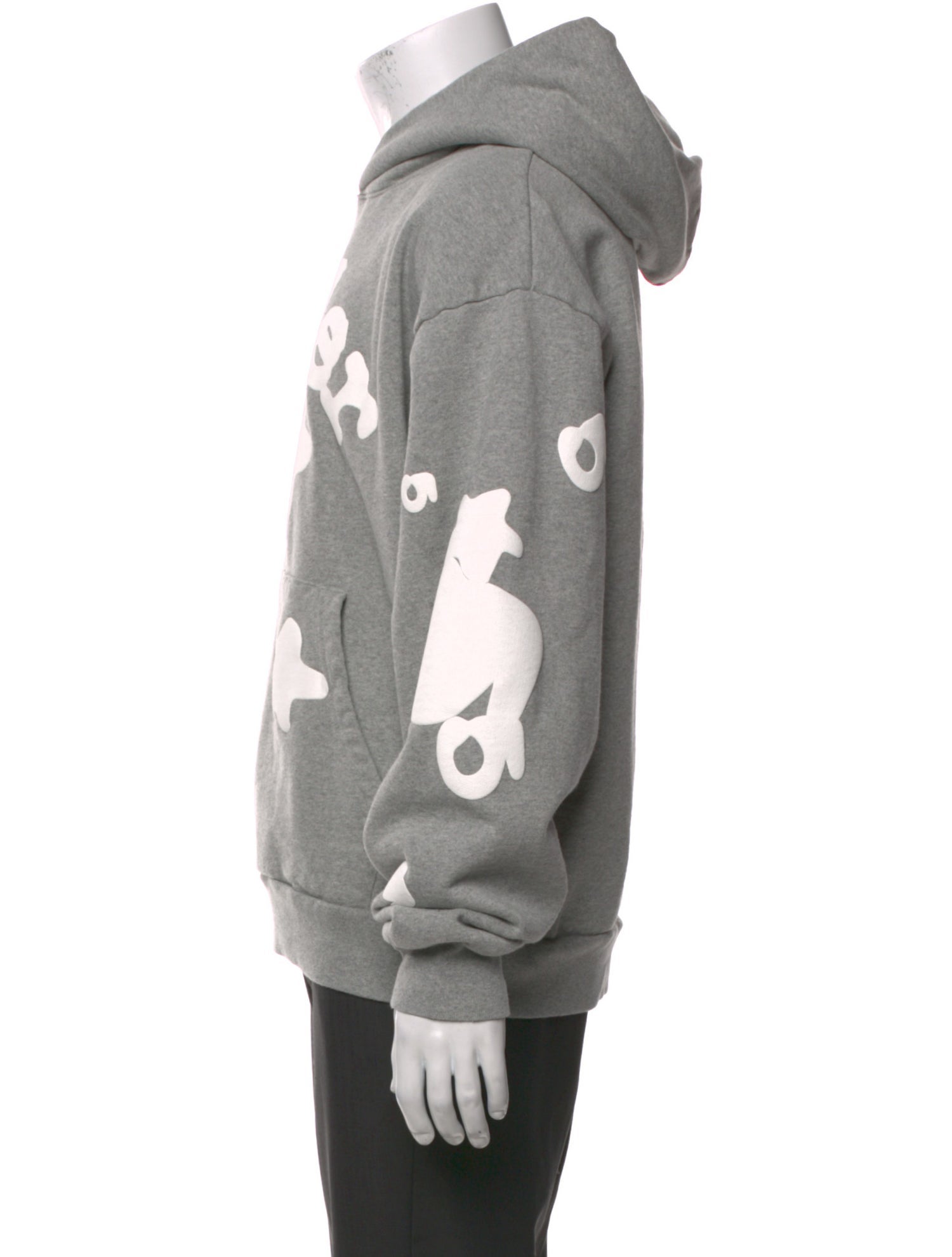 トップス [threadthread]print hoodie 2 toys gray threadthread]print hoodie 2 toys gray