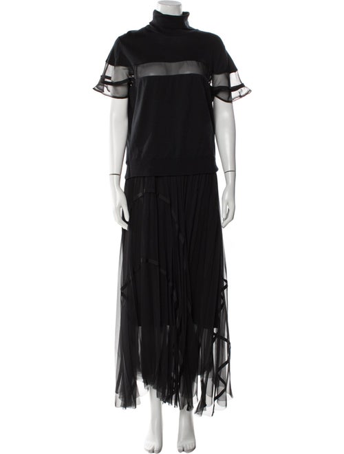 sacai x John Smedley Turtleneck Long Dress