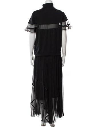 sacai x John Smedley Turtleneck Long Dress