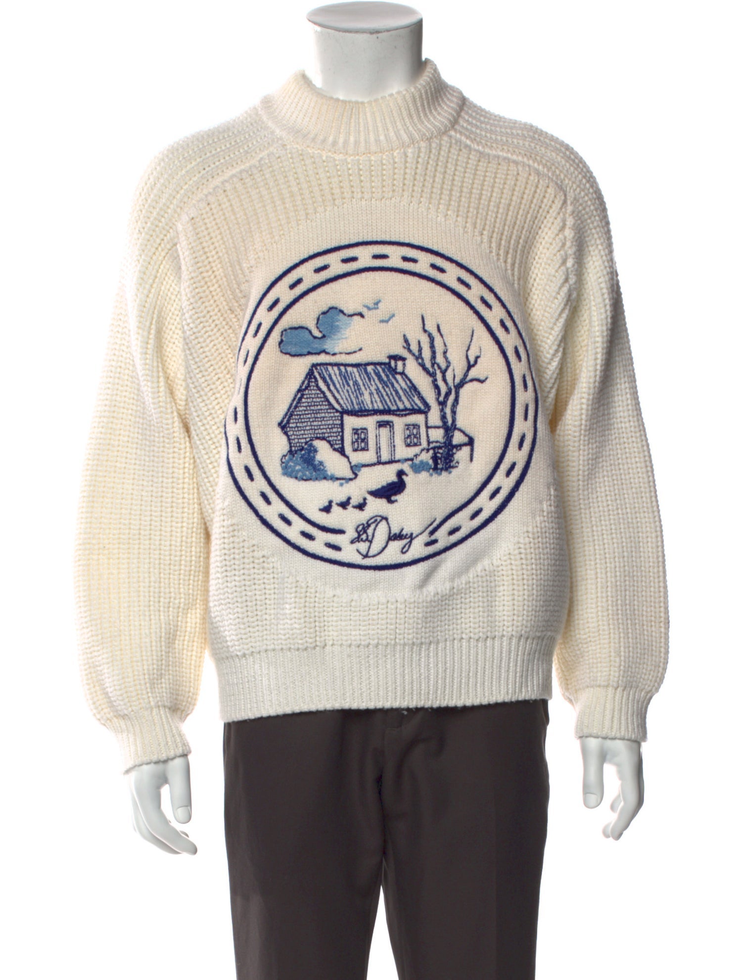 S.S. Daley Merino Wool Graphic Print Pullover