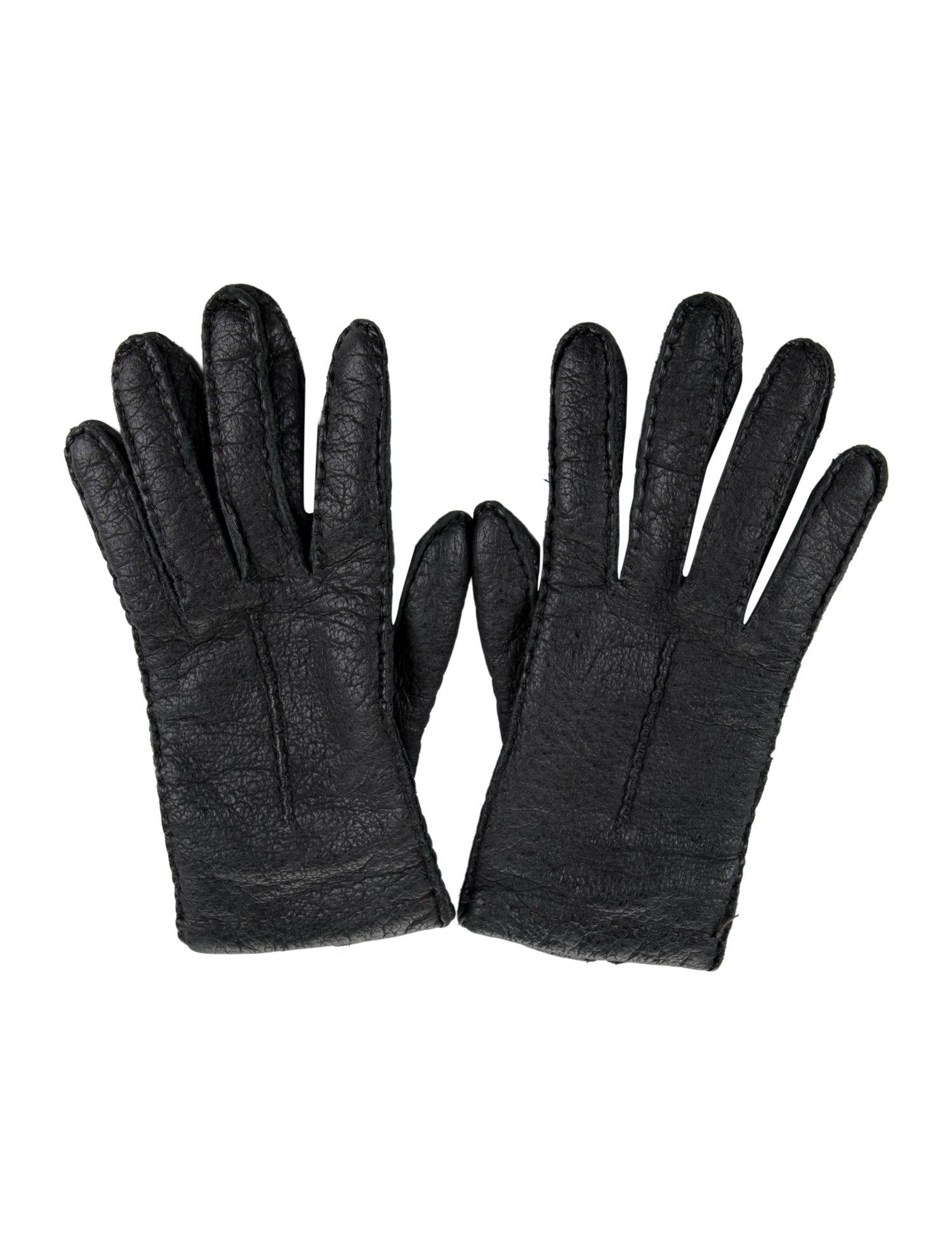 Sermoneta Gloves Whipstitch Leather Gloves