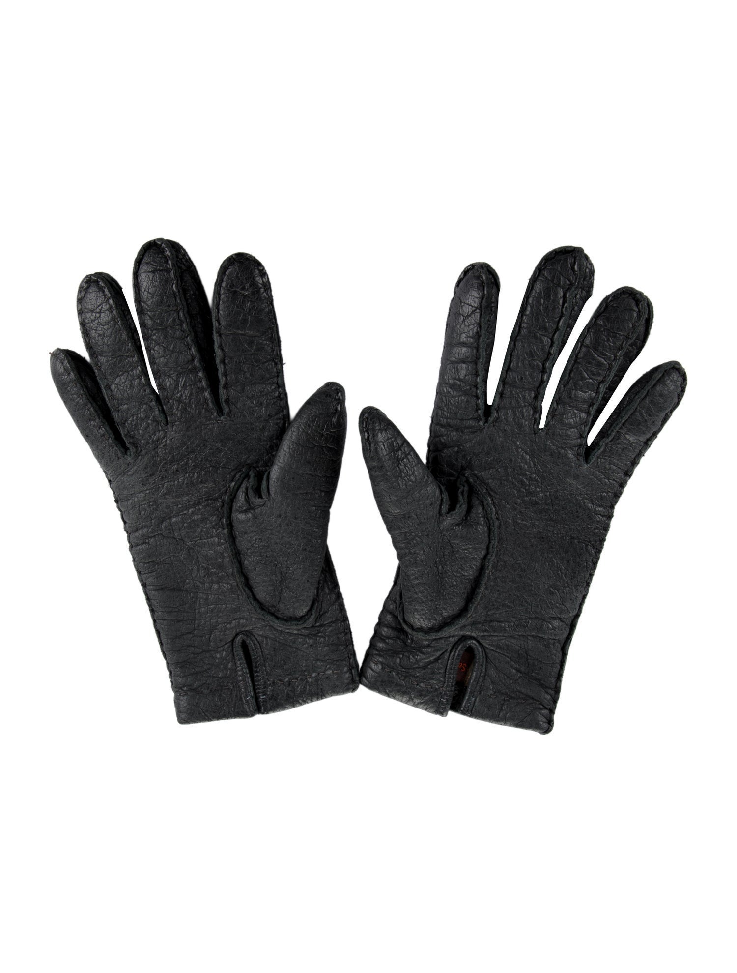 Sermoneta Gloves Whipstitch Leather Gloves