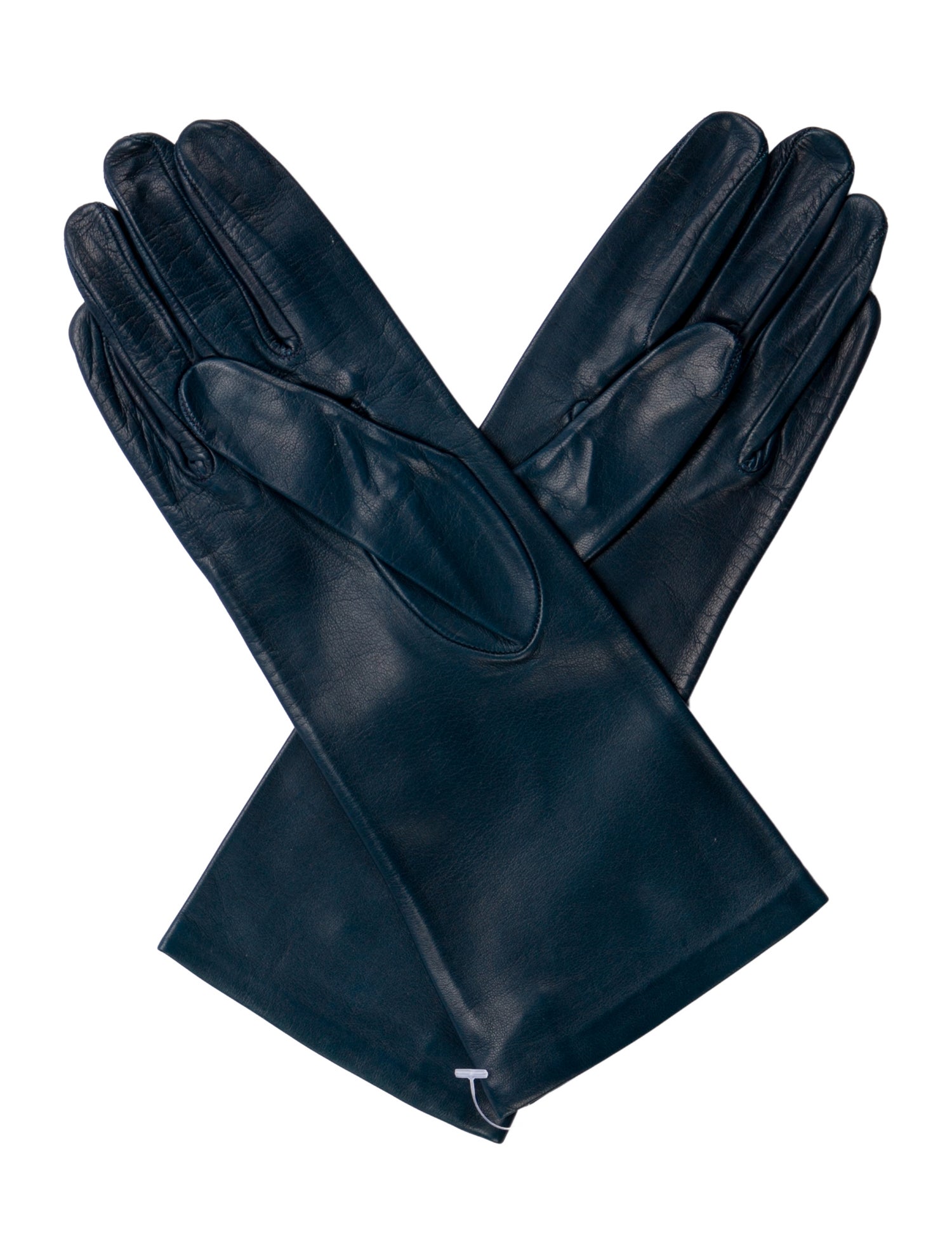 Sermoneta Gloves Silk-Lined Leather Gloves w/Tags