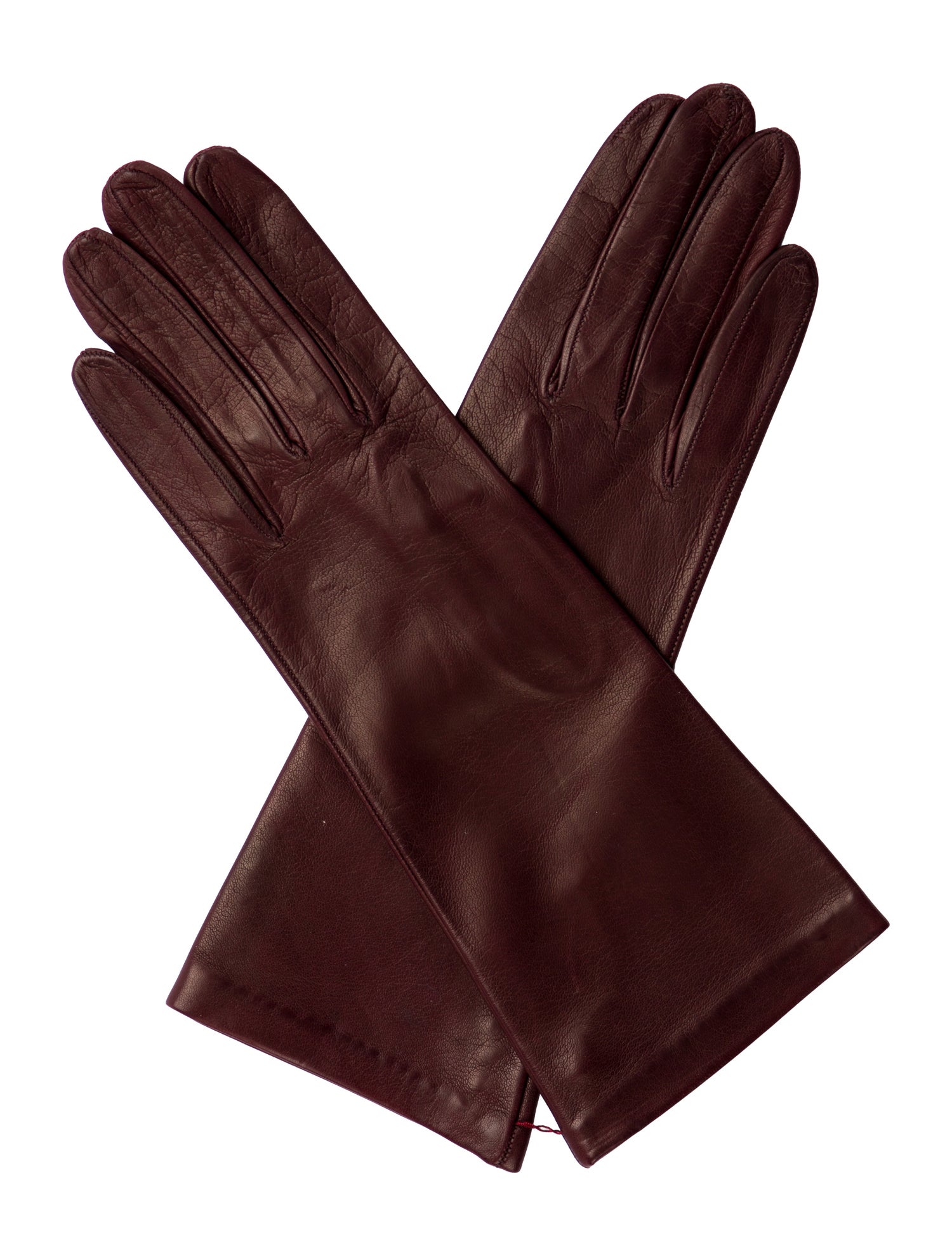 Sermoneta Gloves Silk-Lined Leather Gloves