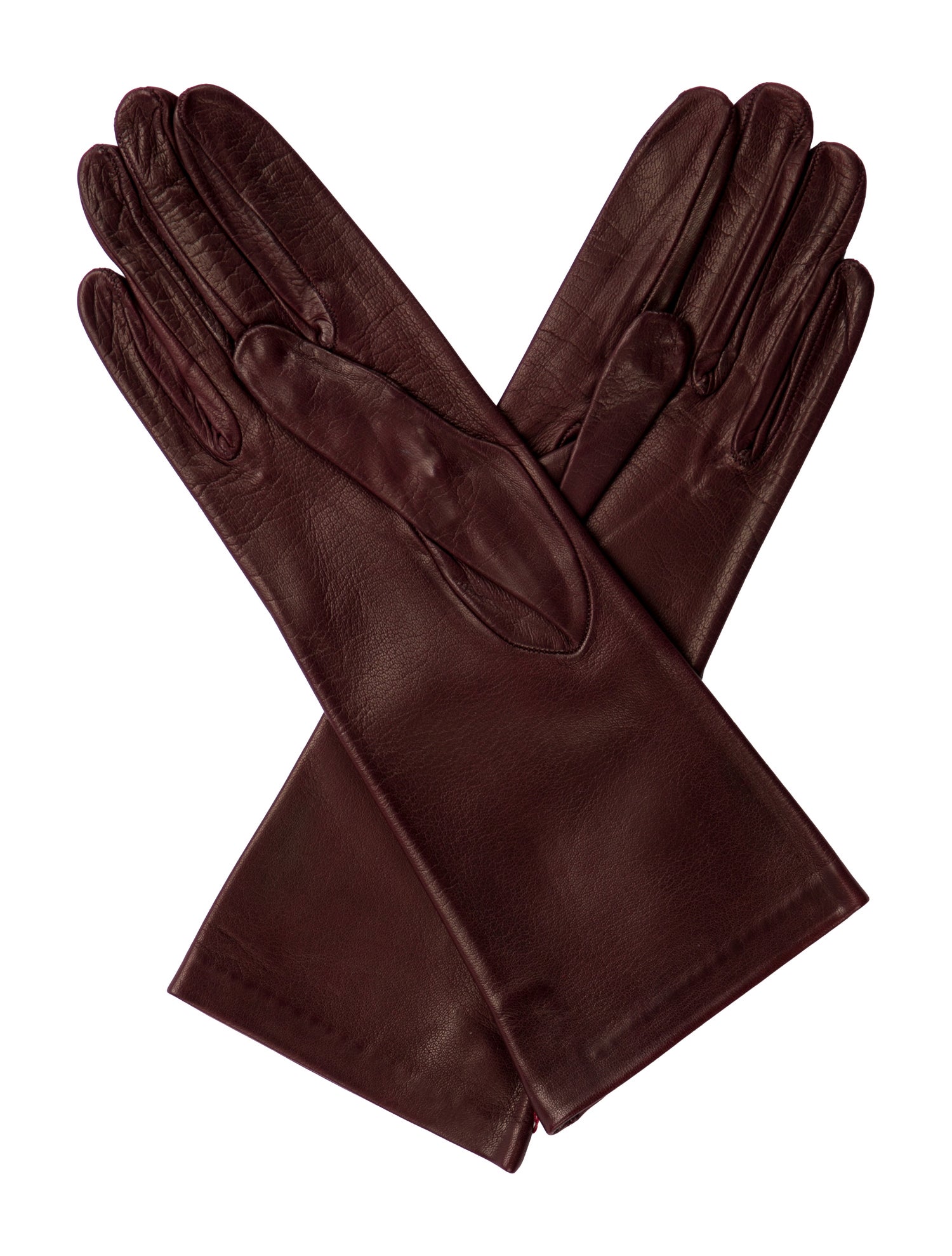 Sermoneta Gloves Silk-Lined Leather Gloves