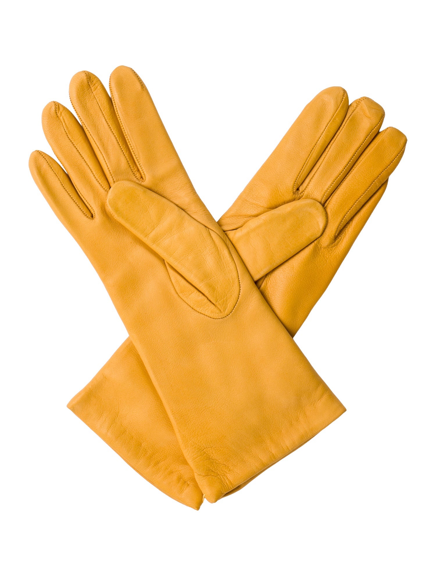 Sermoneta Gloves Cashmere-Lined Leather Gloves