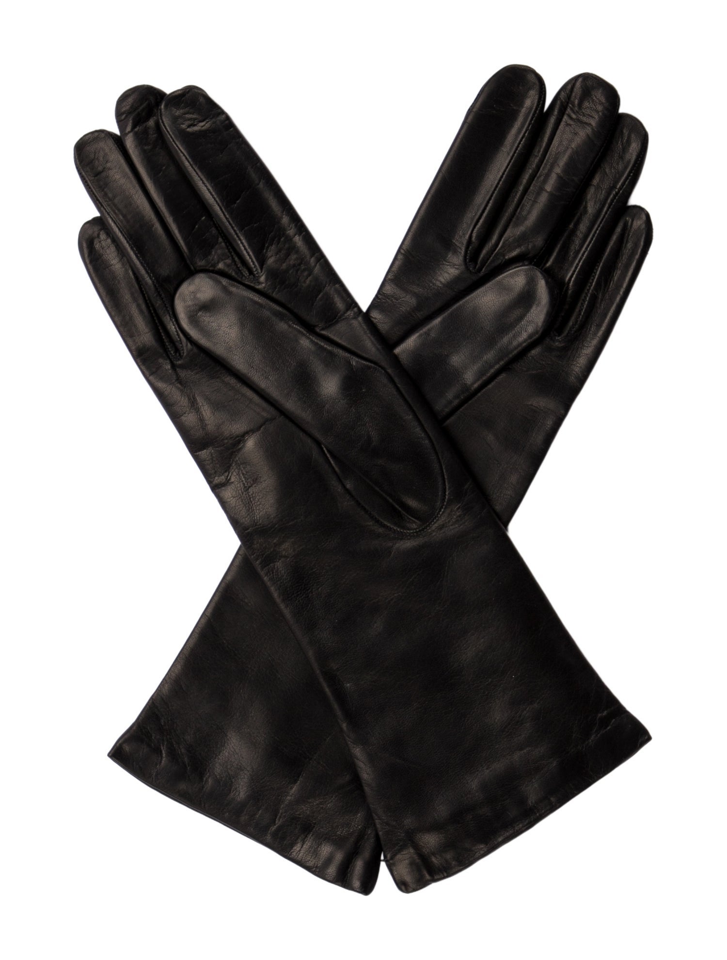 Sermoneta Gloves Cashmere-Lined Leather Gloves