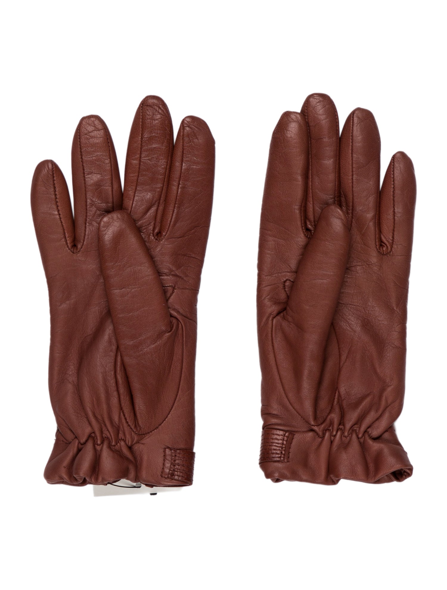 Sermoneta Gloves Sermoneta Women's Brown leather gloves